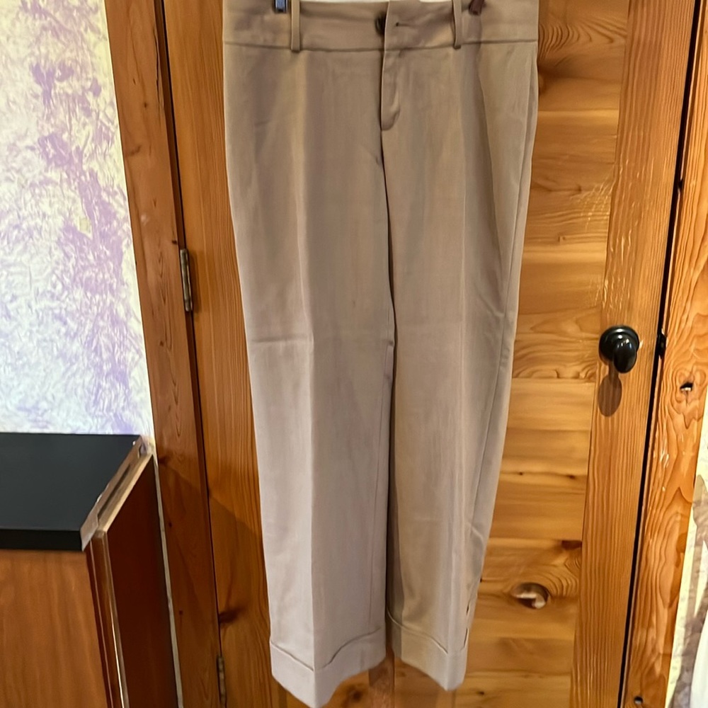 Womens beige wool lined pants